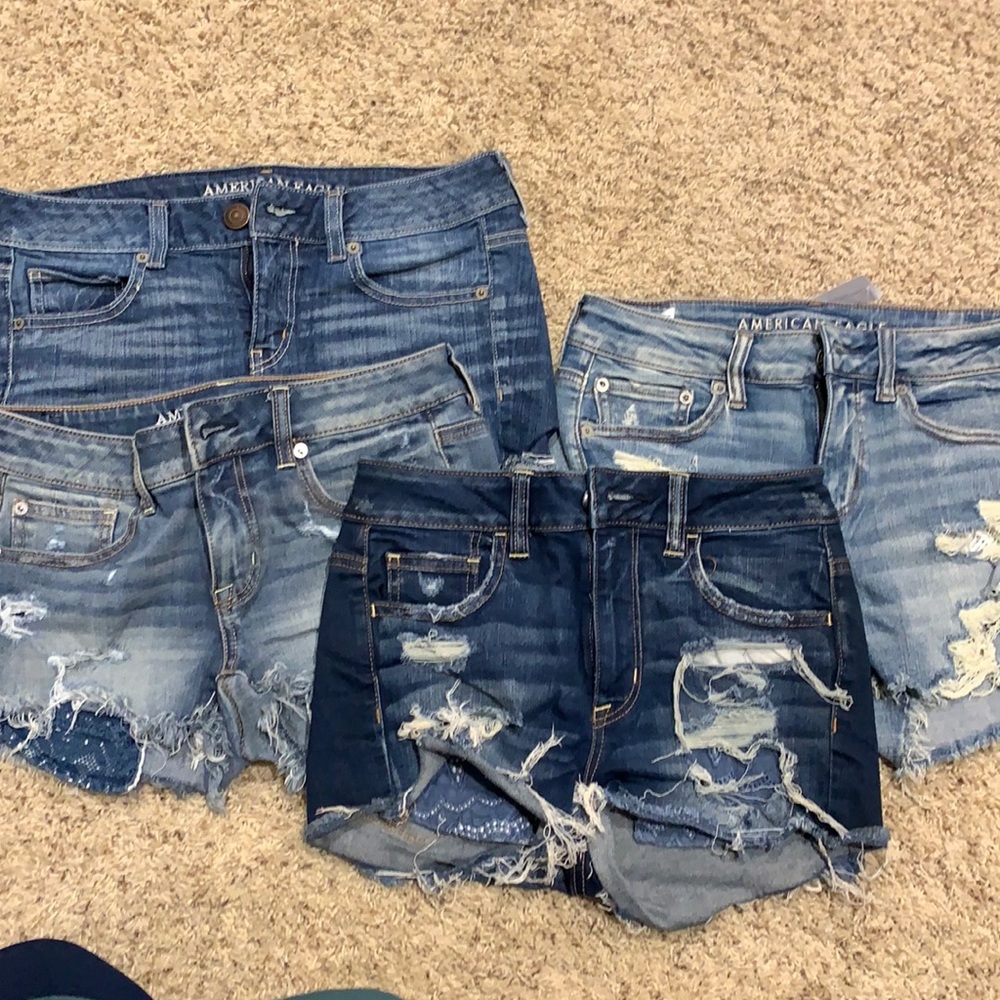 Lot of 4(qty) size 4 American eagle Jean shorts
